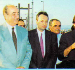 Με Πρωθυπουργό Κων/νο Μητσοτάκη, Αντιπρόεδρο Κυβέρνησης Τζ.Τζαννετάκη στα εγκαίνια της νέας γέφυρας Χαλκίδας_9.07.1993